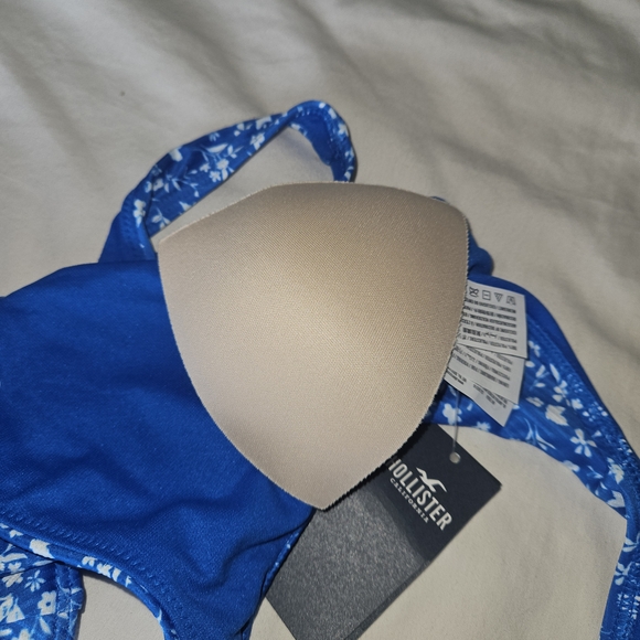 NWT sz XS Hollister Blue Floral Bikini - Picture 7 of 7